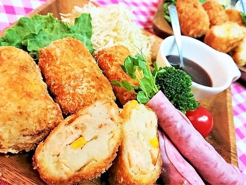 時短ワザ有り！【鮭とコーンのポテトコロッケ】